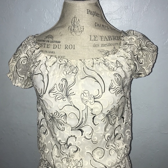 Alice + Olivia Janelle Off the Shoulder Silk and Lace Dress Size 2 $368 retail - Picture 4 of 11